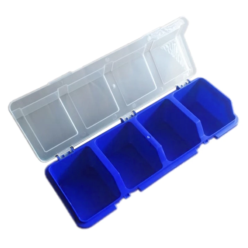 Plastic Tools Storage Box with Cover Parts Screw Toolbox Case Components Sorting