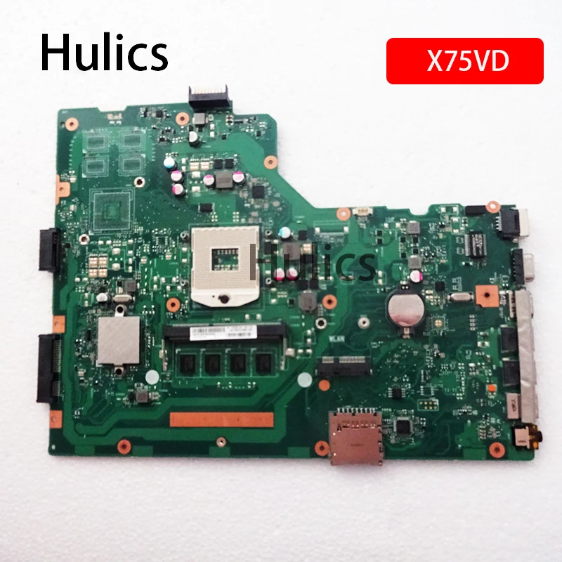 

Hulics Used X75VD Motherboard For ASUS R70V X75V X75VB X75VC Laptop X75A Mainboard Test Ok