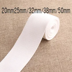 20mm/25mm/32mm/38mm/50mm White Webbing Cotton Webbing Polyester Webbing Nylon Webbing Bag Straps Tote Bag Handle