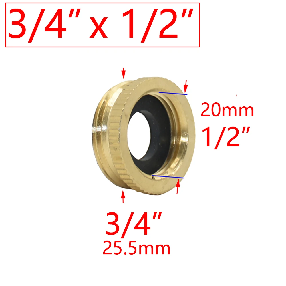 1/2 3/4 5/8 1" Thread Quick Connector Brass Garden Watering Adapter Drip Irrigation Copper Hose Quick Connector Fittings 1 Pcs