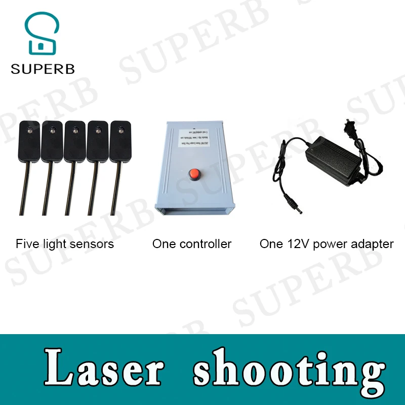 Takagism game prop laser shooting game electronic shooting the laser target to open lock real life room escape props SUPERB prop