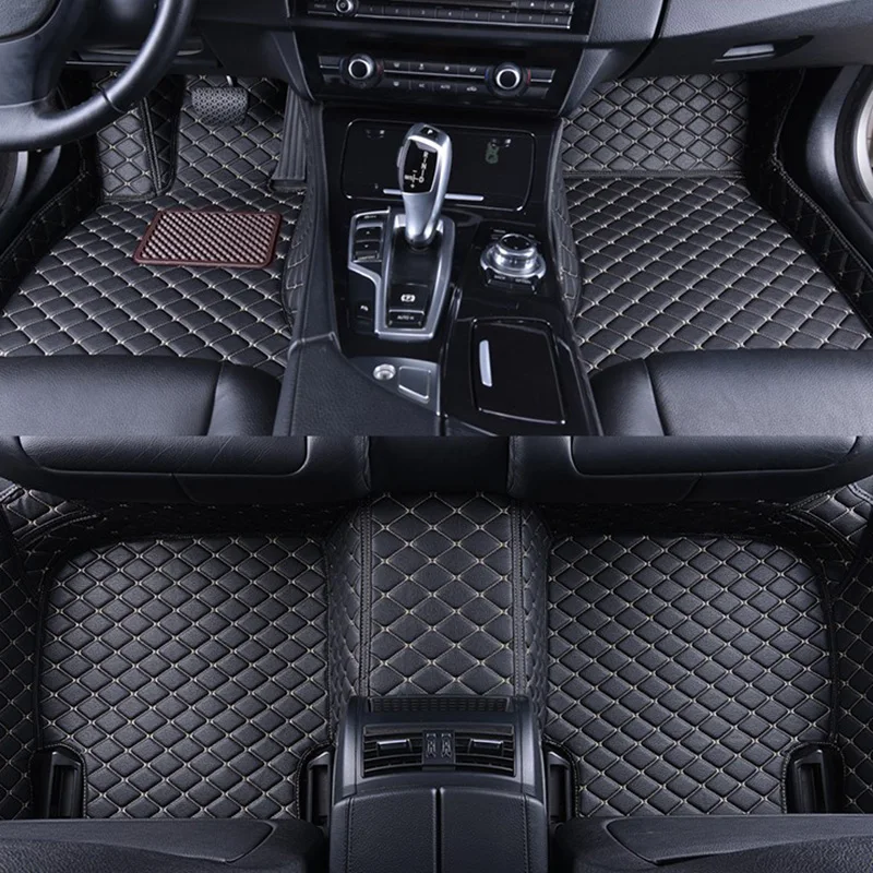 Car Floor Mats For KIA KX Cross 2017 2018 2019 Car Interior Accessories Waterproof Anti-dirty Leather Mats Carpet