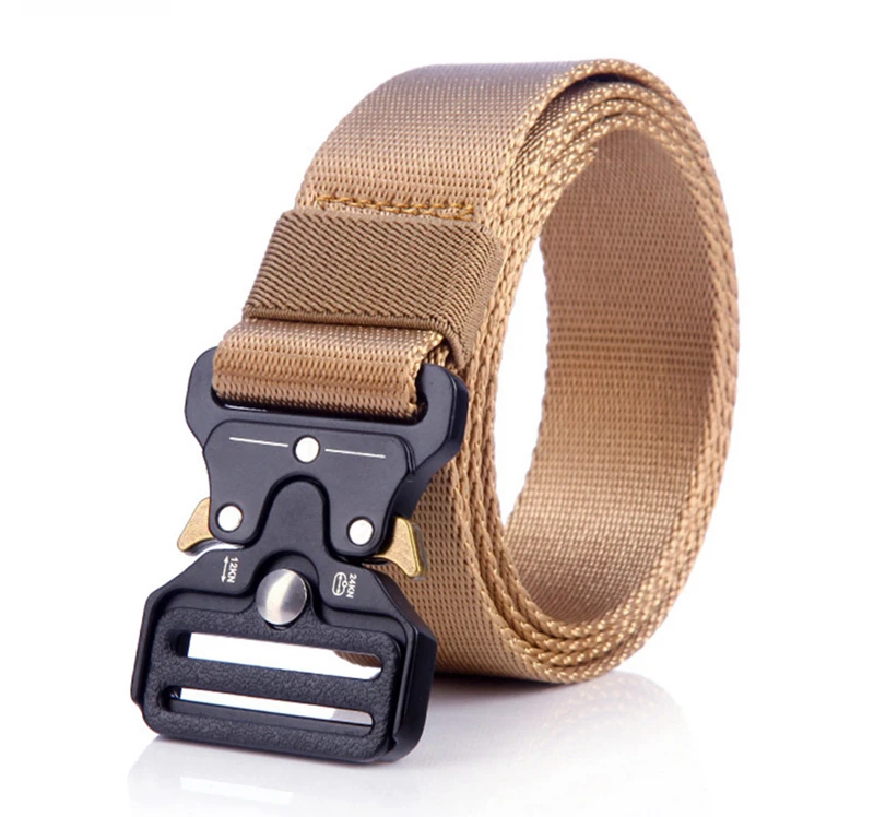 3,2cm Taktischer Gürtel für Männer Militärqualität Nylon Schnellverschluss Robuster Outdoor-Wandergürtel mit Legierungsschnalle – Detail 3