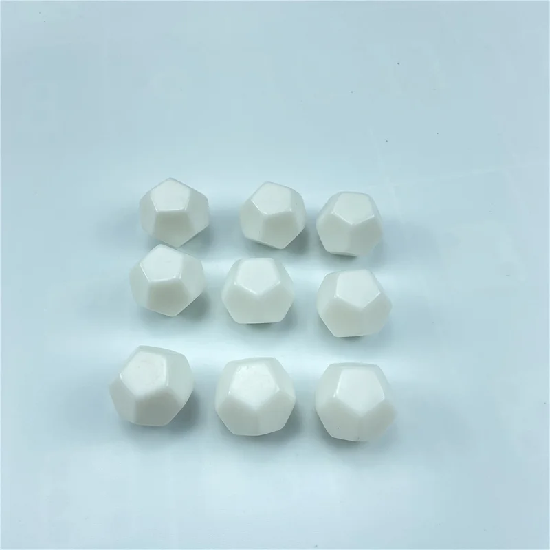 10pcs White 22mm Blank Dice Acrylic Rounded Board game Corner D12 Blank RPG Dice Write DIY Carving Children Teaching Dice