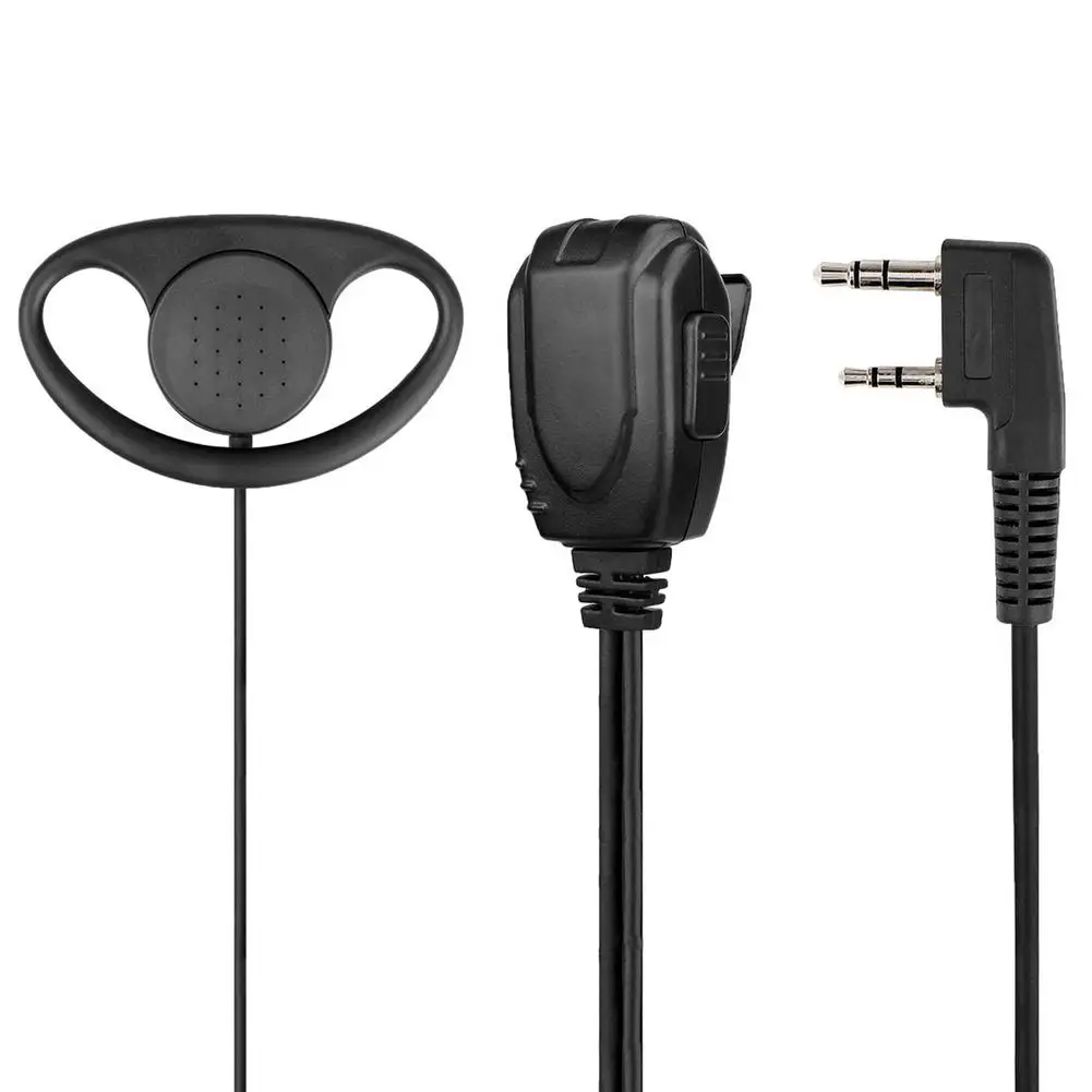 D-shaped Hanging Earphone Durable With Hidden Microphone PTT Switch Widely Used Earphone Pin 2.5mm For M Otorola Radios