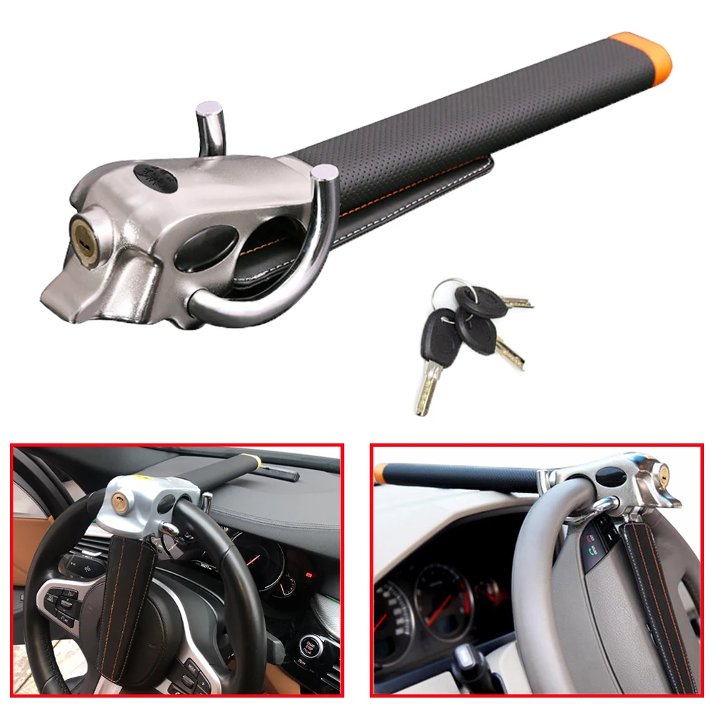 Car Steering Wheel Lock Anti Theft Protection T-types Foldable Automobile Steering Lock Security Car Locks for Car Accessories