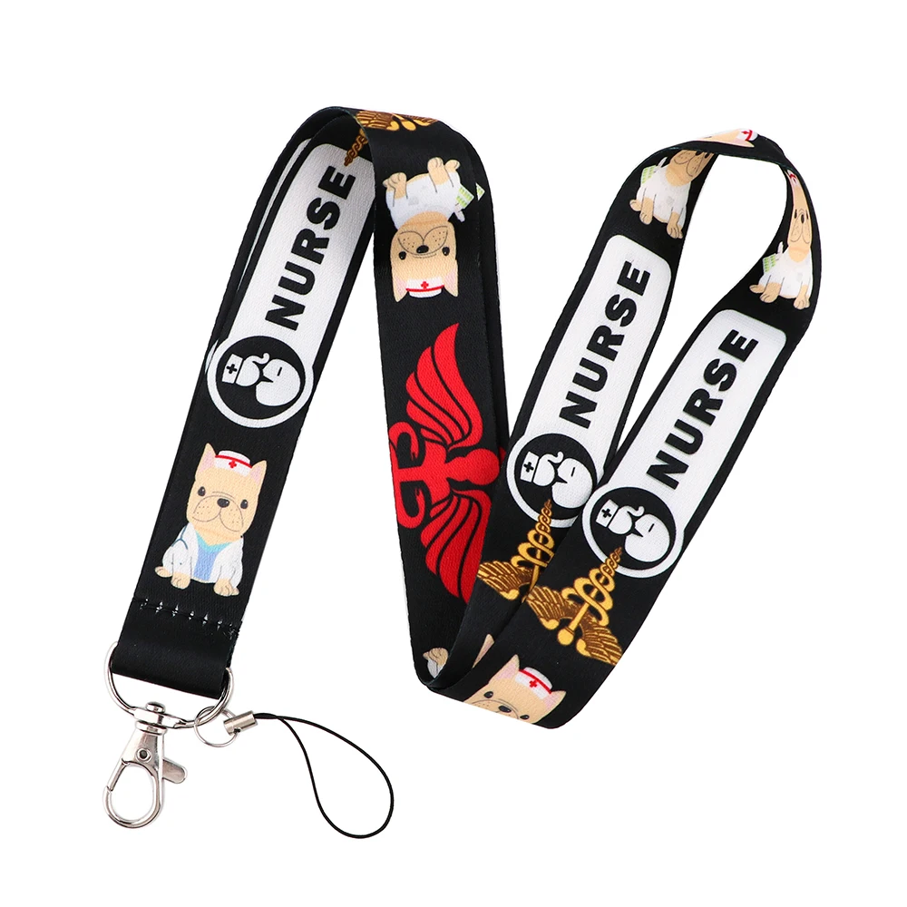 YL482 Doctor Medical Lanyard Keychain ID Badge Holders Mobile Phone Rope Key Lanyard Neck Straps Key Rings Nurse Accessories