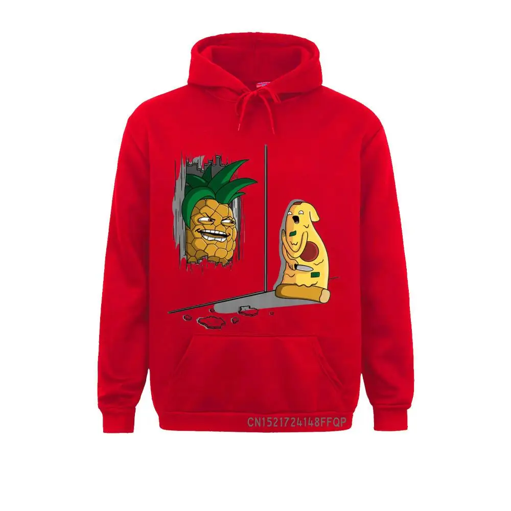 Newest Funny Pineapple Pizza Design Printed Sweatshirt Fashion Cartoon Yummy Food Hoodie Men's Novelty Cool Hooded Sweats