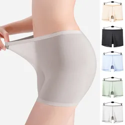 Women Soft Seamless Safety Short Pants Panties Summer Under Skirt Shorts Ice Silk Breathable Tight Underwear