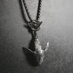 Charm Blue Whale Jumping Pendant Necklace Fashionable Men and Women Simple Necklace Sweater chain Accessories jewelry