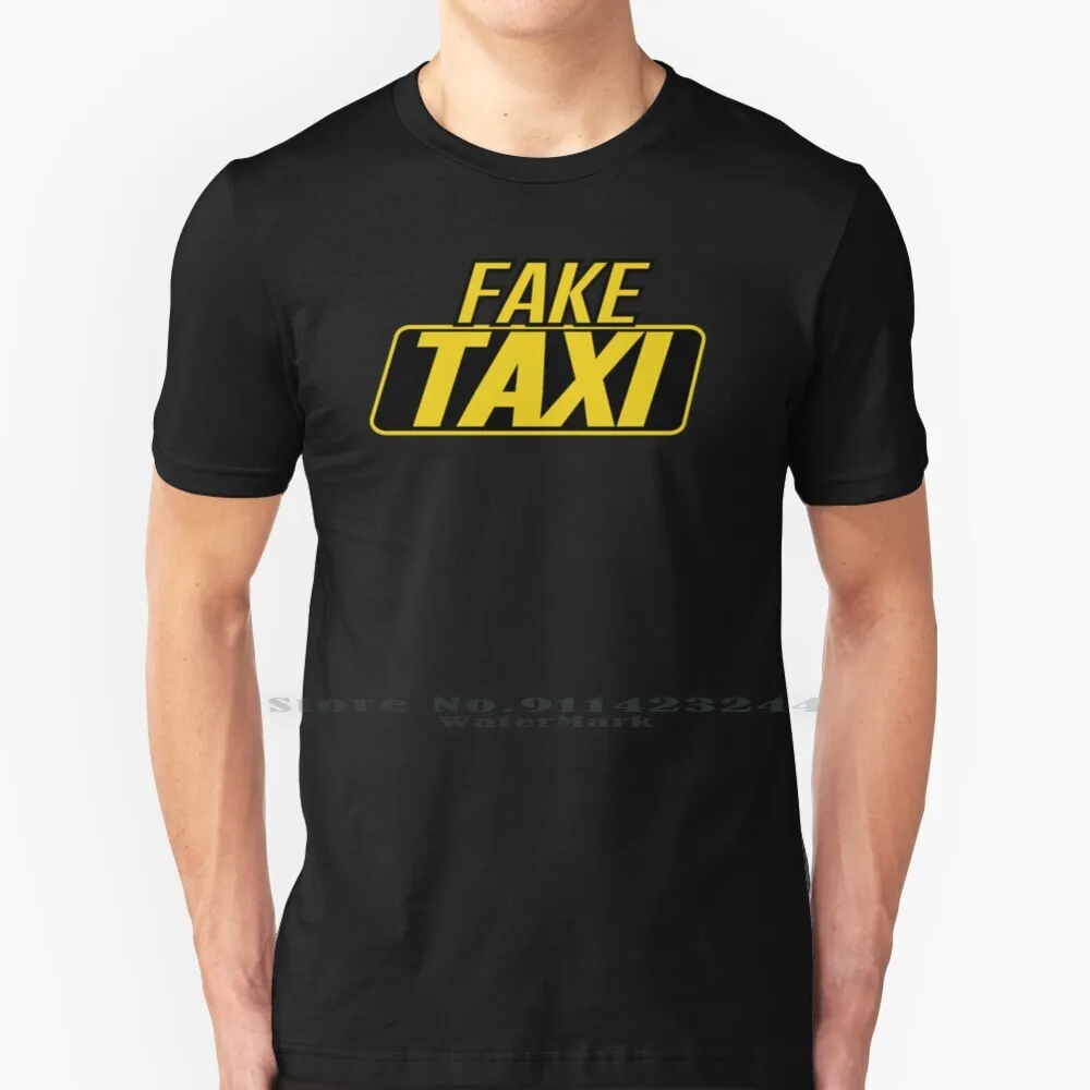 Copy Of Fake Taxi T Shirt Cotton 6XL Money Fake Taxi Driver Faketaxi Meme Agent Boobs Site Comedy Prank Cringe Entertainment