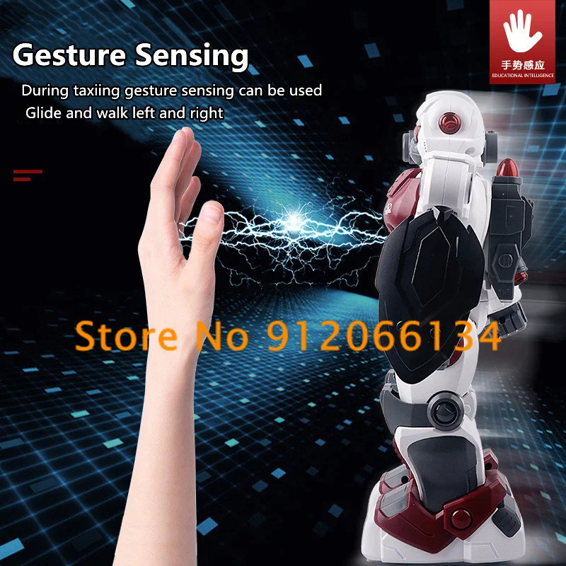 Simulation Spray Smart Programming Radio Control Robot Auto Demo Dual Walking Mode Cool Lighting Touch Sensing RC Toys For Kids