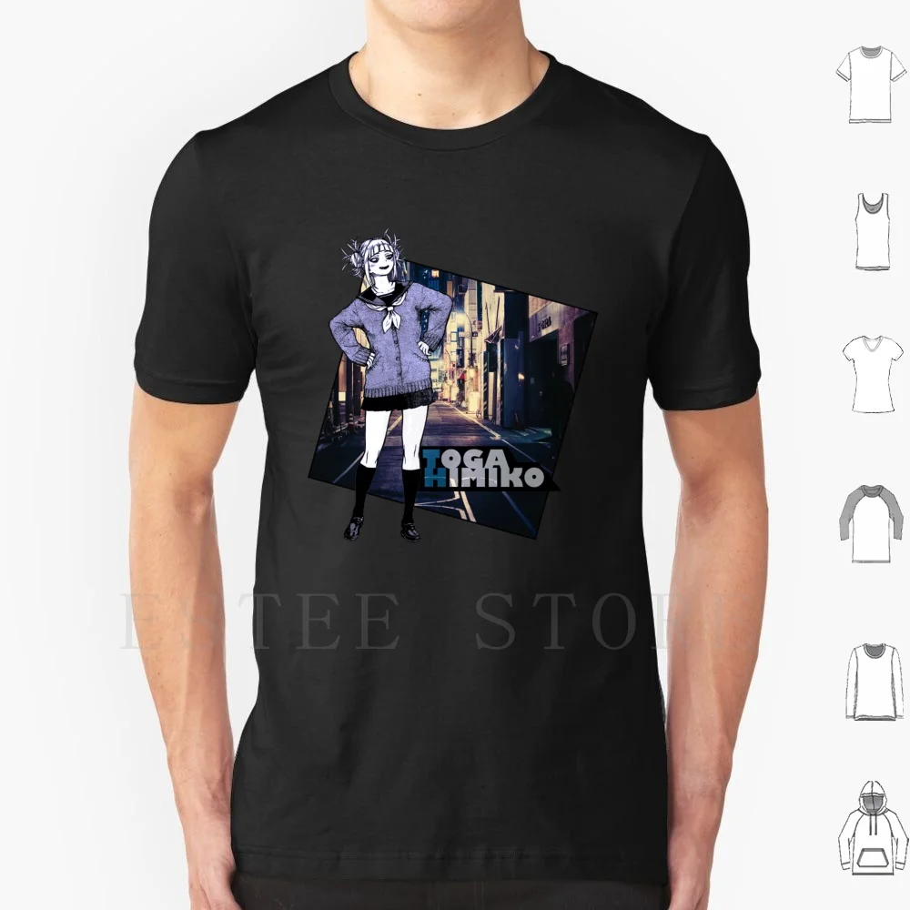 Toga Himiko | | Aesthetic T Shirt DIY Big Size 100% Cotton Toga Himiko Boku No Hero Bnha Bnha Toga Himiko Bnha Himiko Bnha Toga