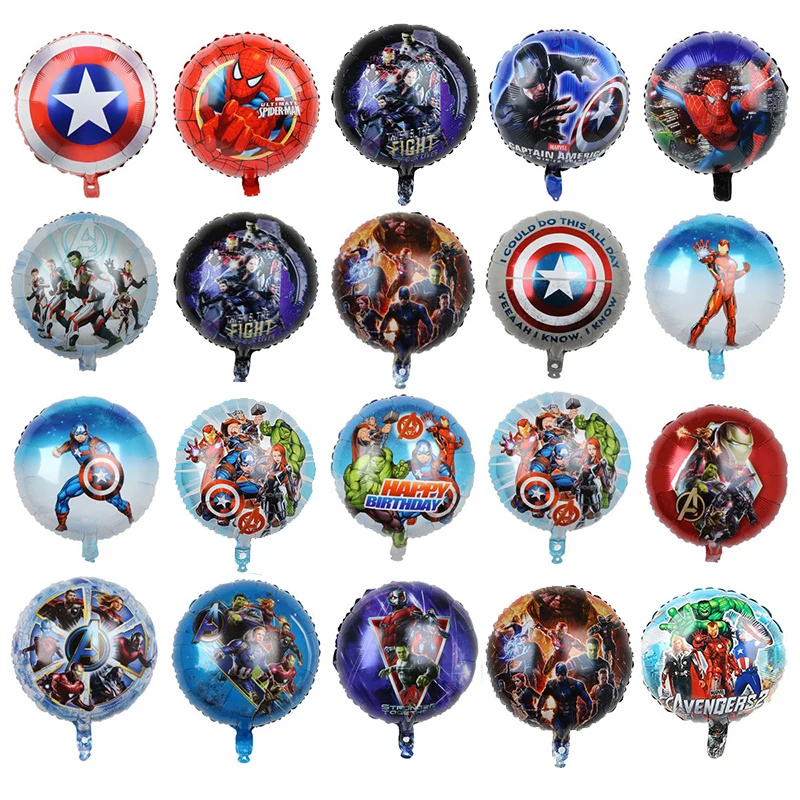 

10pcs 18inch Disney Spider Hero Man Foil Balloons Baby Shower Boy Birthday Party Decoration Balls Cartoon kids Toys