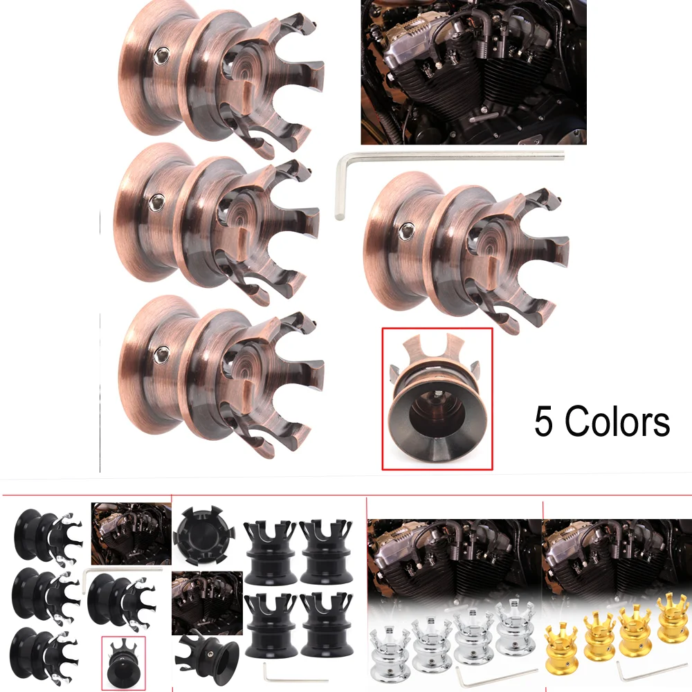 

Motorcycle Spark Plug Head Bolt Cap Engine Topper Cover Crown For Harley Twin Cam Sportster XL883 Softail Dyna Big Twin 1340 Evo
