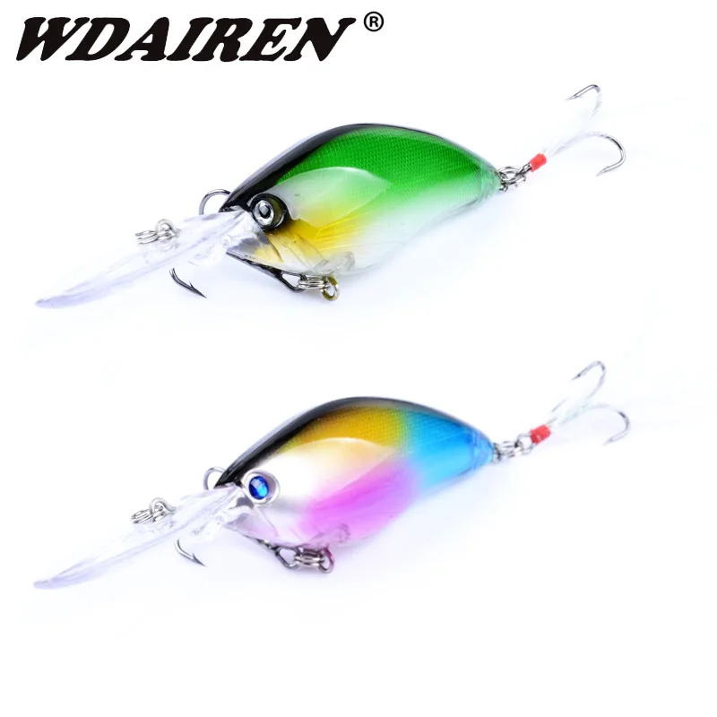 

1Pcs Crank Fishing Lure 11cm 18g Laser Plastic Wobblers Crankbait Artificial Hard Baits With Treble Hook Minnow Fishing Tackle