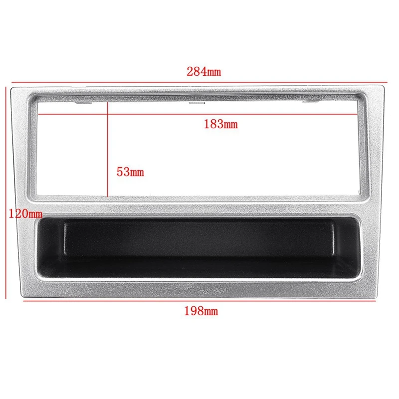 1Din Car Stereo Radio DVD Player Panel Audio Trim Frame for Opel Agila Tigra Astra Corsa Signum Vectra