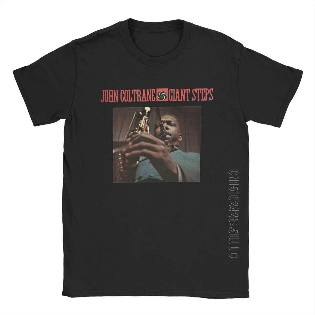 Men T-Shirts John Coltrane's Steps Vintage Cotton Tee Shirt Camisetas Music Bebop Bop Saxophone Saxophonist T Shirt