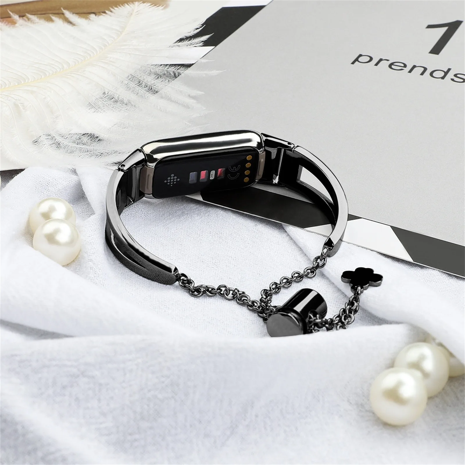 Luxury Metal Straps For Fitbit Luxe Bands Alloy Bracelets Jewellery Watchband For Fitbit Luxe Sports Smart Accessorry Woman