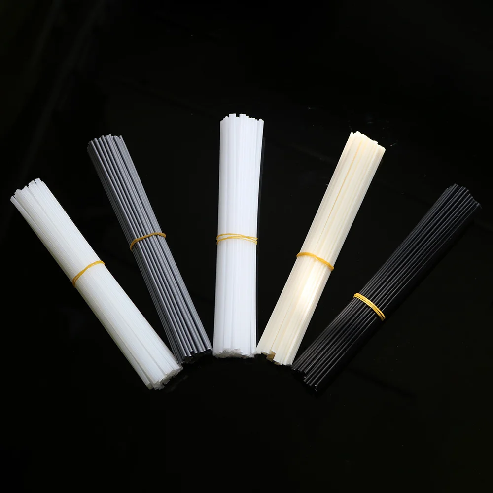 50pcs Plastic Welding Rods Bumper Repair ABS PP PVC PE Welding Electrodes Sticks Soldering Accessories Hot Air Gun Welder Kit
