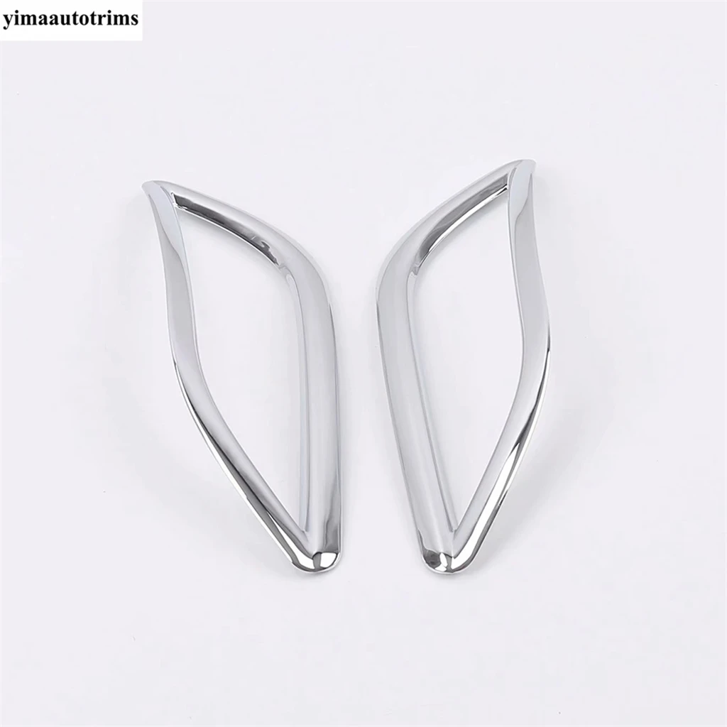 For VW Volkswagen T-Cross T Cross 2019 - 2023 Car Back Tail Rear Fog Light Lamp Frame Cover Trim ABS Chrome Accessories Exterior