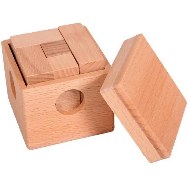 3D Cube Soma Drewniane łamigłówki Puzzle Gry Zabawki