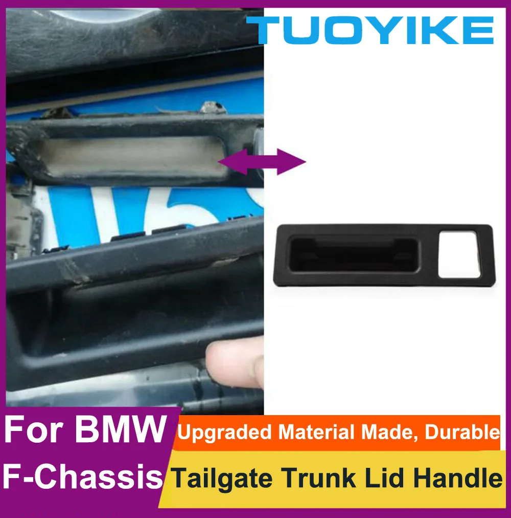 Car Boot Tailgate Trunk Lid Door Switch Handle Trim For BMW X1 X3 X4 X5 X6 F22 F87 F45 F30 F34 F35 F10 F18 F25 F26 F15 F16 F85