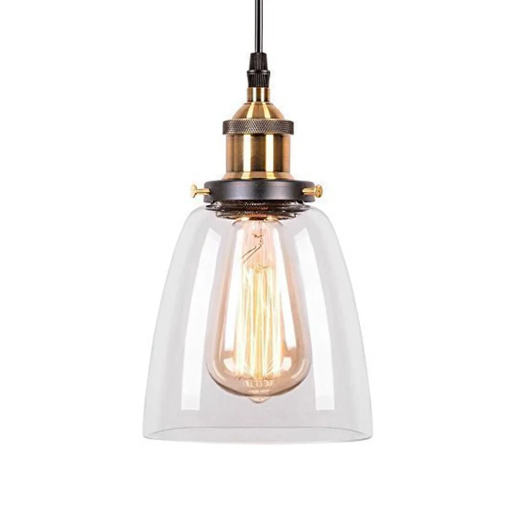 Vintage Retro Edison Glass Chandelier Living Room Lamp Ceiling Light Pendant E27 Decoration Bedroom Dining Room Restaurant Bar