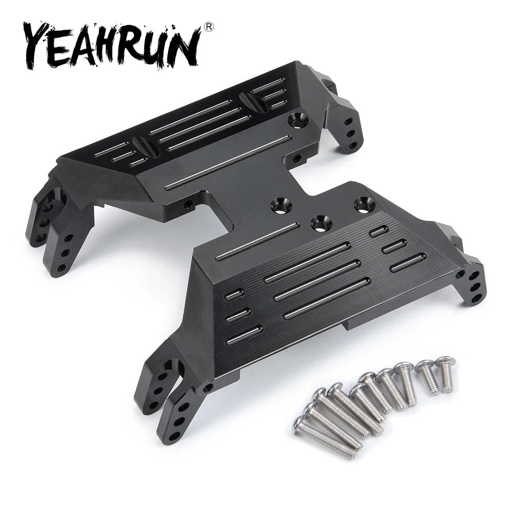 YEAHRUN Center Gearbox Mount Base Bottom Skid Plate for Axial SCX10 AXI03004 Capra 1/10 RC Crawler Car Upgrade Parts Accessories