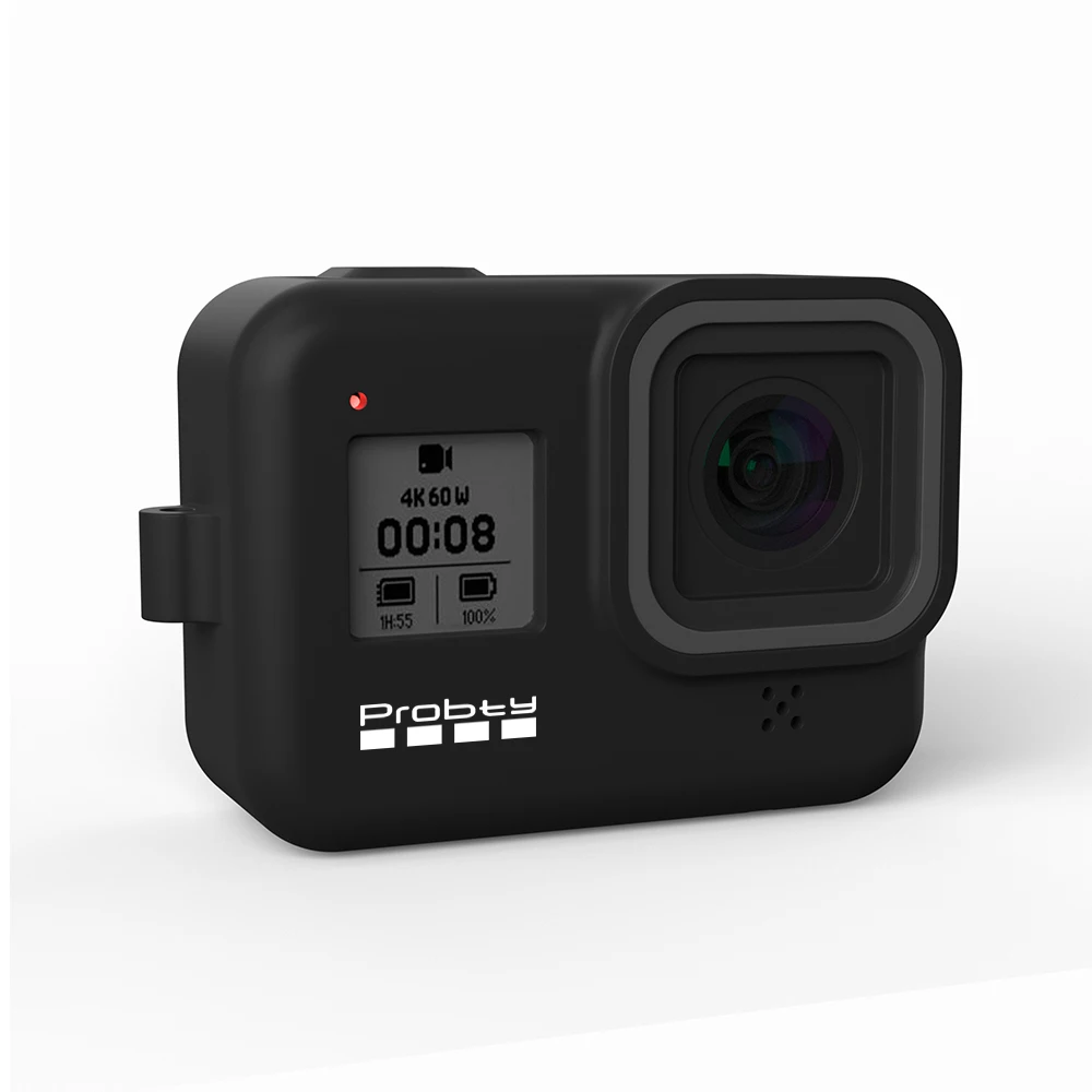 Probty for GoPro Hero 8 Black Accessories Case Protective Silicone Case Skin for GoPro Hero 8 Black Hero Camera