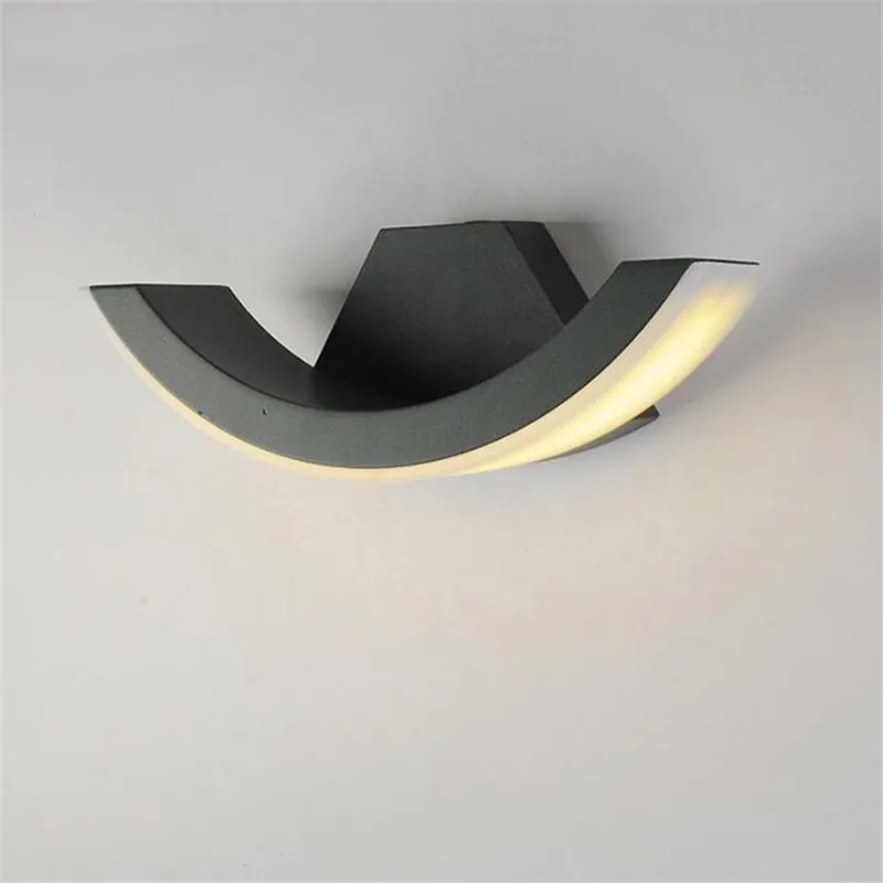 

Outdoor Balcony Stairs Engineering Villa Wall Light Of Corridor Aisle Waterproof Lamp Arc Style Rainproof Sconce