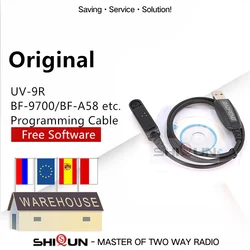 Original USB Programming Cable for BAOFENG UV-9R BF-9700 BF-A58 Compatible with UV-XR UV-5R WP GT-3WP UV-5S UV-9R Plus Radios