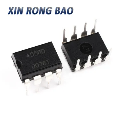 20pcs 4558D NJM4558D 4558D NJM4558 DIP-8 Operational Amplifiers - Op Amps Dual High Gain new original