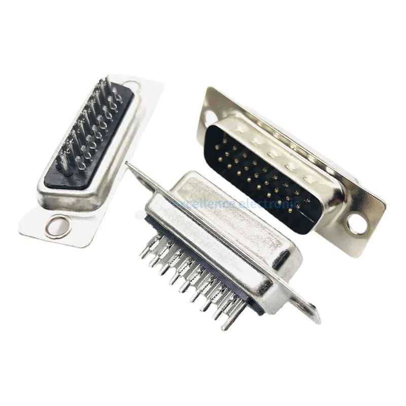 5pcs DB26 26 Pin HDB26 Male Female 3 Rows Solder Type D-Sub Connector Socket Adapter