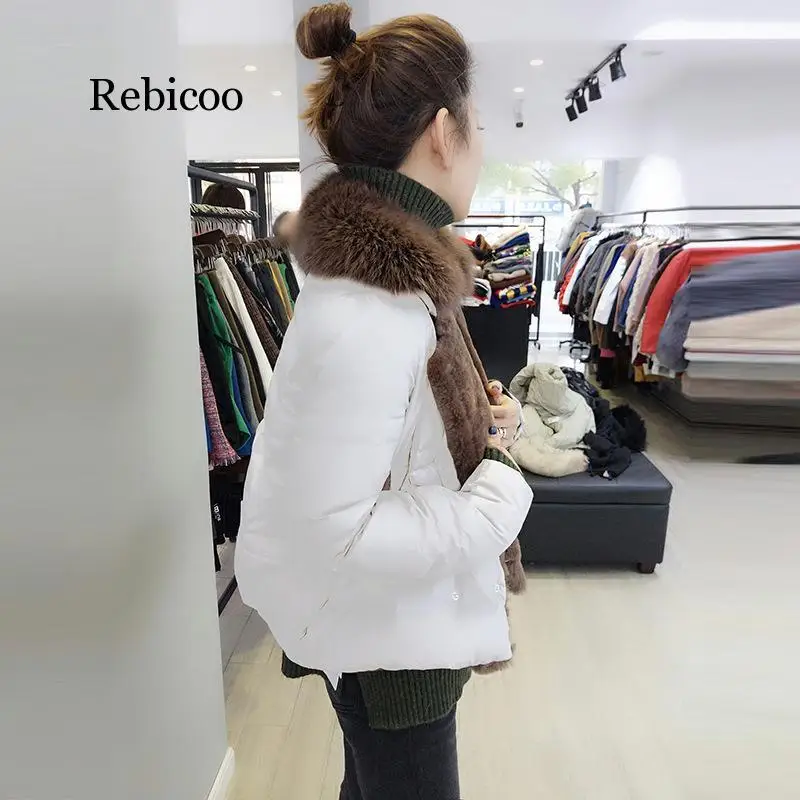 

Rebicoo Fall And Winter Clothes New Style European Goods Thin Women's Korean-style Slim Fit Fur Collar