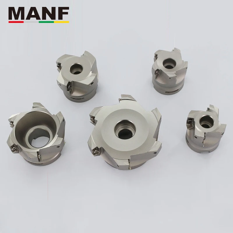 MANF Milling Cutters 50-22-4T 63-22-4T 160-40-8T Indexable Face Milling Cutter Mill Head  For APMT1604PDER Carbide Insert