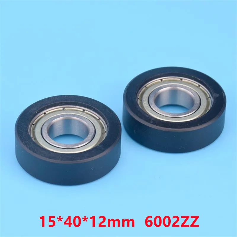 

10pcs/50pcs 15*40*12mm Flat Roller 6002ZZ 6002 Bearing POM Plastic Coated Pulley Door Guide Wheel 15x40x12mm