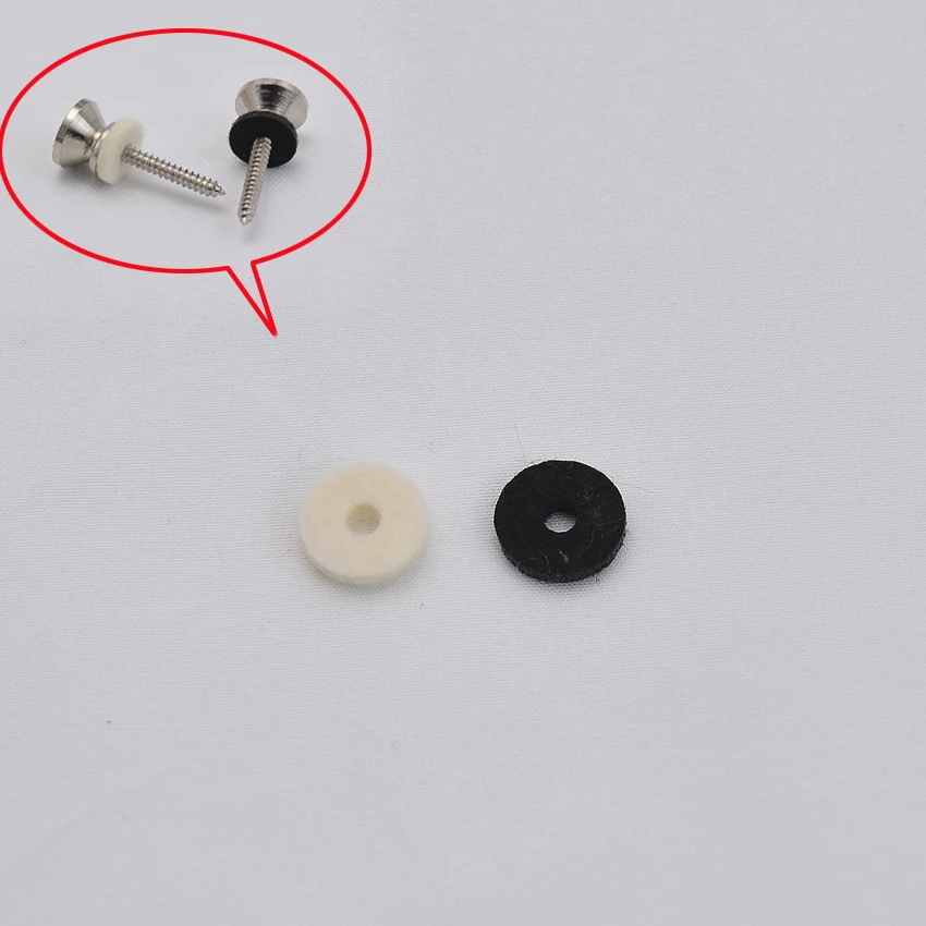 1 Piece  Electric Guitar Bass Shoulder Strap Buttons Felt Washers Spacers Wholesale Guitar Parts KR(Origin)