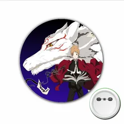 3pcs anime Natsume Yuujinchou Badge Midoriya Izuku Cosplay Pinos Broche para Roupas Acessórios Mochilas sacos Botão Emblemas