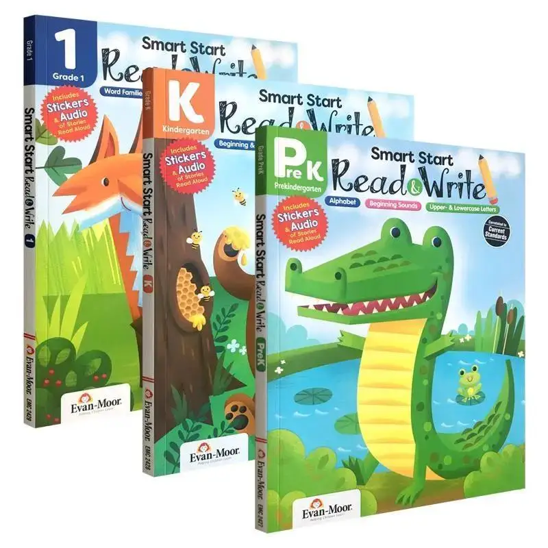 

Evanmoor Smart Start Read & Write English Original 3 Volumes Of Smart Children'S Enlightenment Series