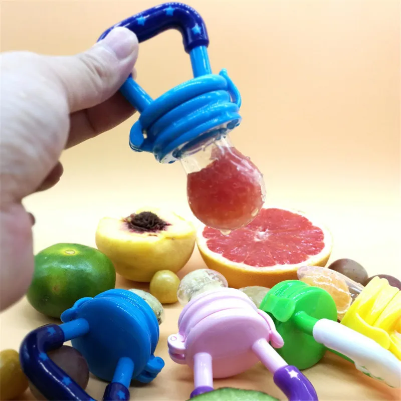 Silicone Baby Pacifier Infant Nipple Soother Toddler Kids Pacifier Feeder Fresh Fruit Food Newborn Girl Boy Feeding Nipple