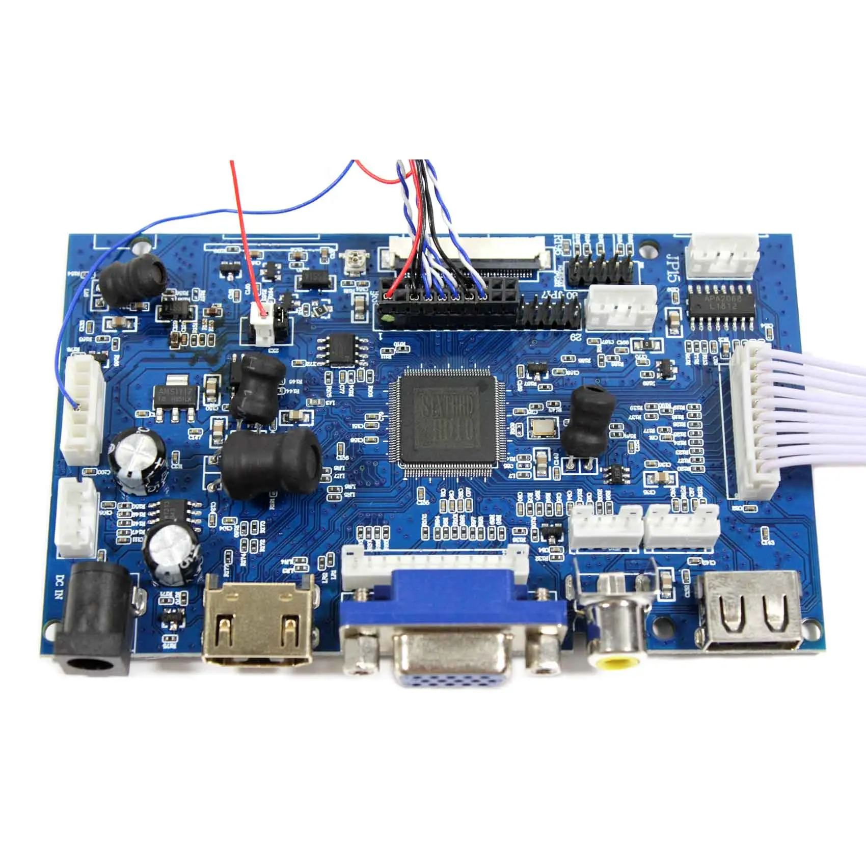 10.2 "1024x600容量性タッチスクリーンLCDディスプレイ (hd mi vga 2av付き),自動輝度調整,LCDコントローラーボード