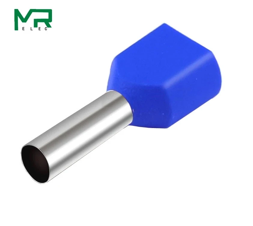 二重絶縁チューブ,100個,e0508 te1008,te1508,e2508,te6014,0.5-6.0 ²,コールドプレスエンド,ダブルライン