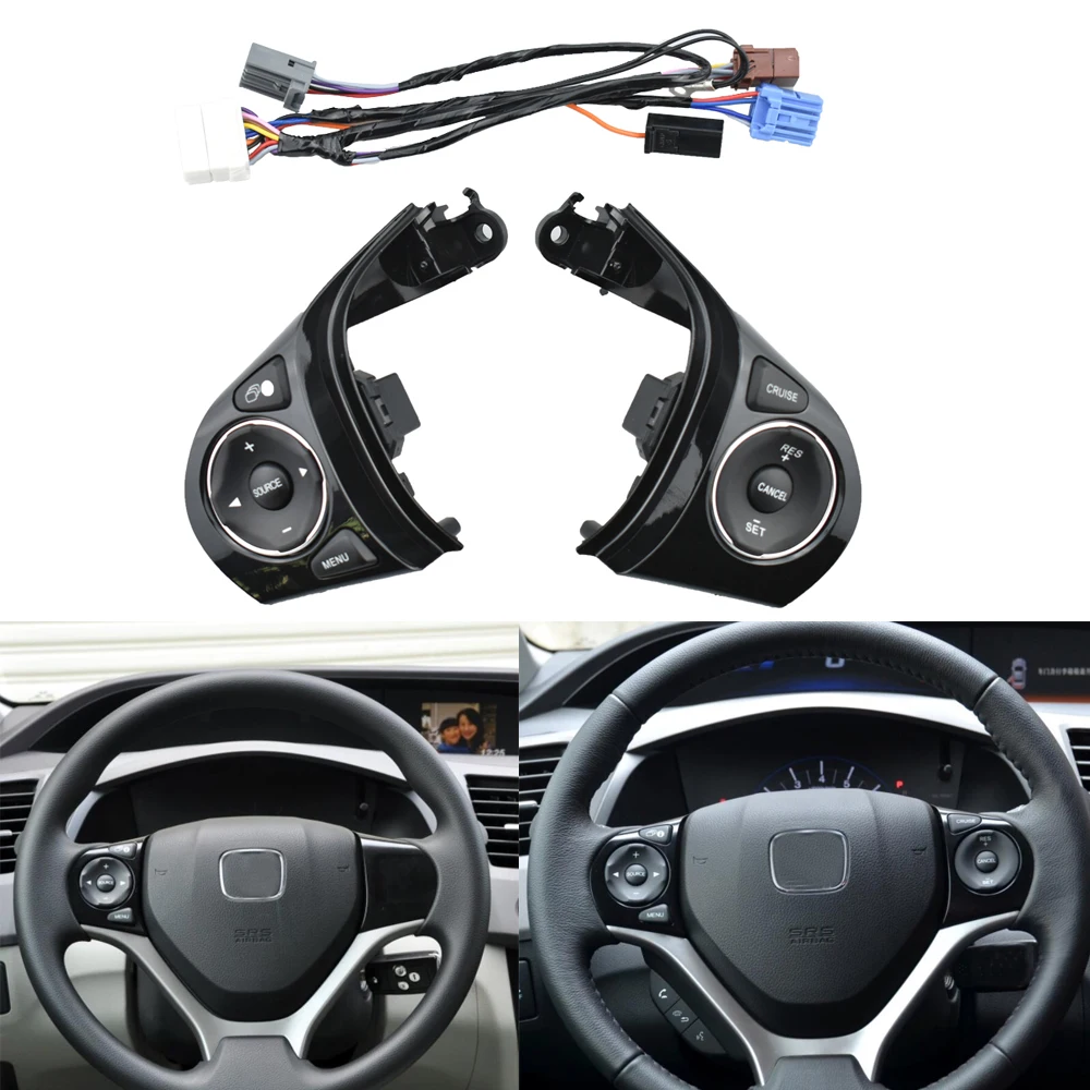 Bluetooth Phone Steering Wheel Audio Control Buttons For Honda Jade Civic 2012 2013 2014 2015