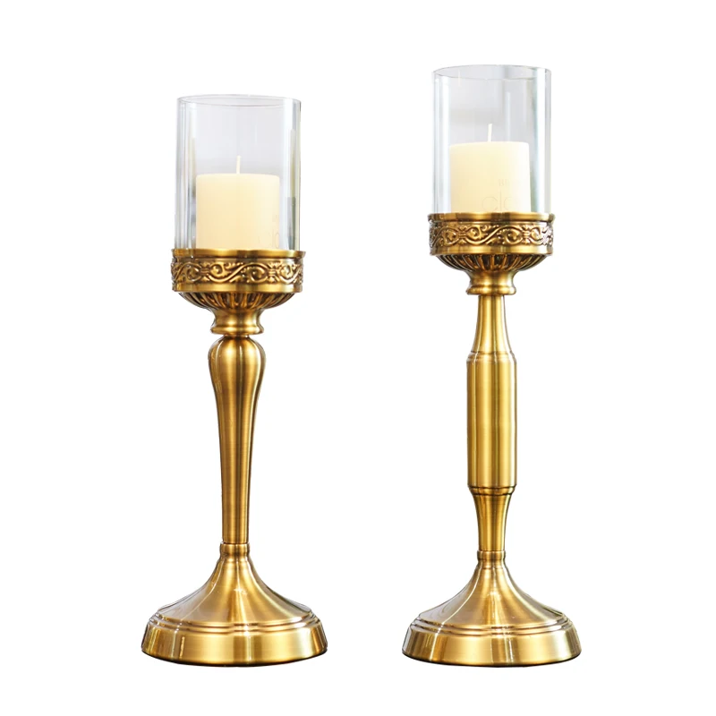 

European Style Candlestick Decoration Luxury Candle Holder Wedding Wedding Props Style Romantic Candlelight Dinner Table Simple