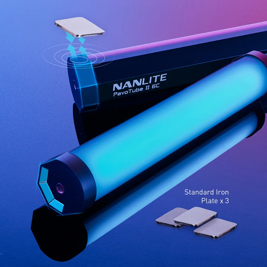 Nanlite PavoTube II 6C LED RGB ضوء الكاميرا المحمولة يده التصوير الإضاءة عصا وضع CCT صور الفيديو الفيديو الضوئي لينة