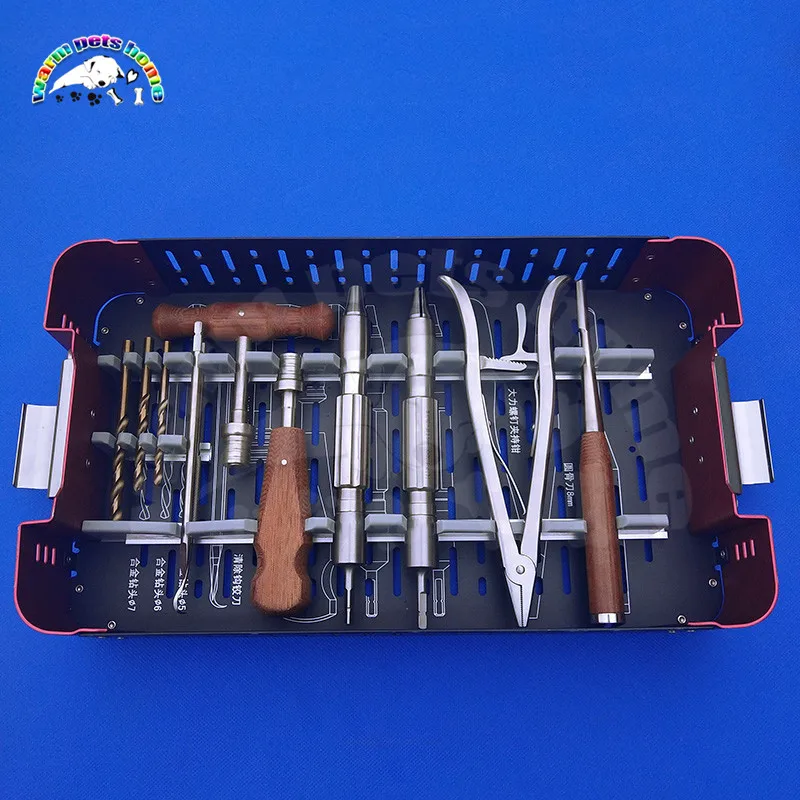 Orthopedic Broken Screw Removal Kit Orthopedic Surgical Instrument Internal Fixation Removal Kit Veterinary Equipment