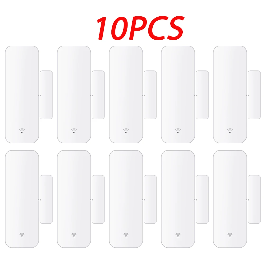 

10pieces NewTuya Wireless Sensor Door And Window Detector Magnet Switch To Turn On The Alarm Smart Life AlexaGoogle