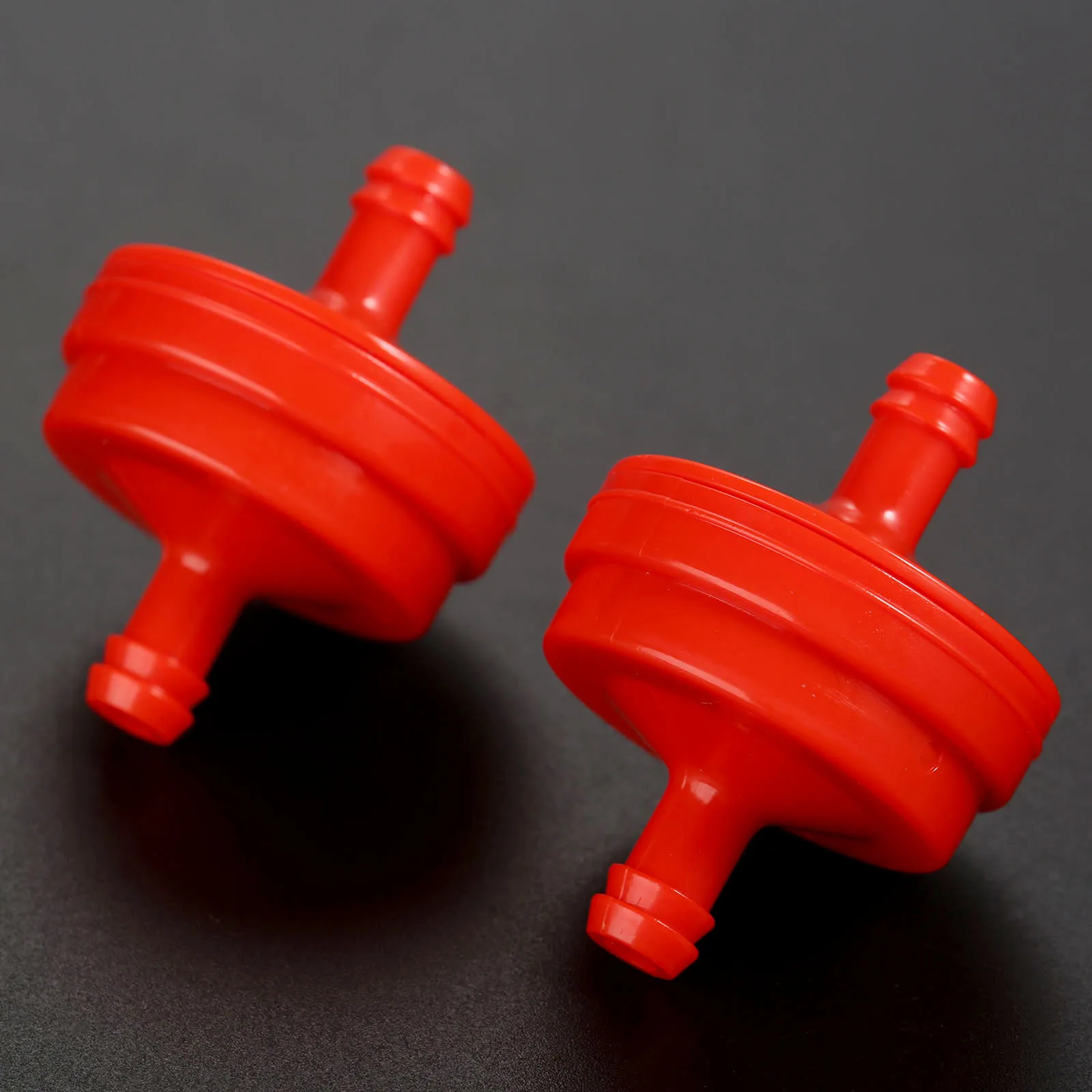 2 stücke Kunststoff Rot Rasenmäher Inline Kraftstoff Filter für Briggs und Stratton Inline In Linie Kraftstoff Filter Rasenmäher rot 298090 298090S