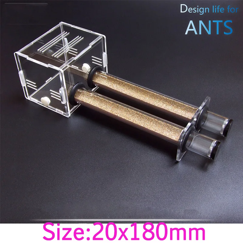 New Double Test Tube Ant Nest 20mm Diameter Slub Nest Ant Bionic Ant Nest Workshop Villa Ants Farm House